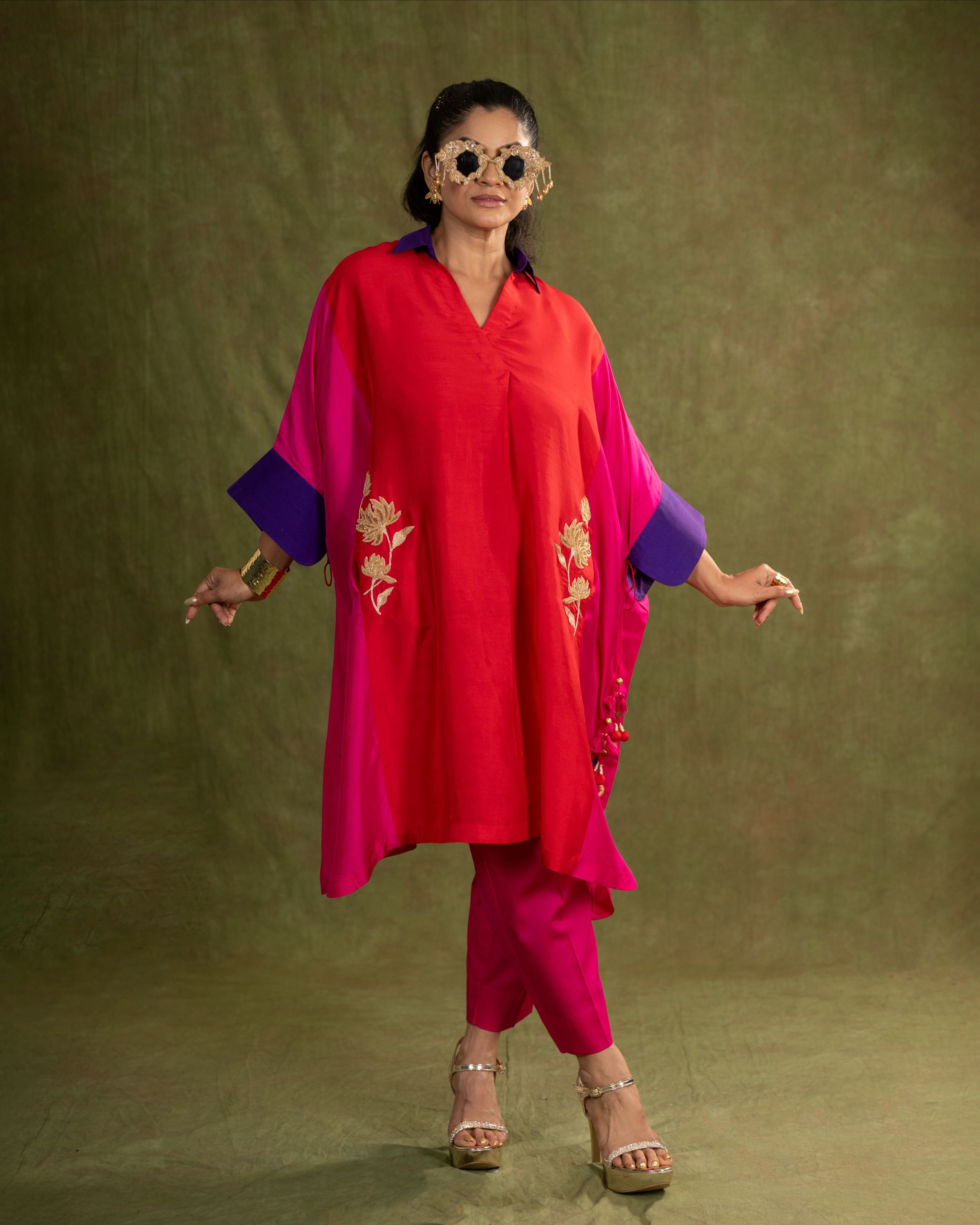 ORABELLA SET(CRIMSON/PINK)