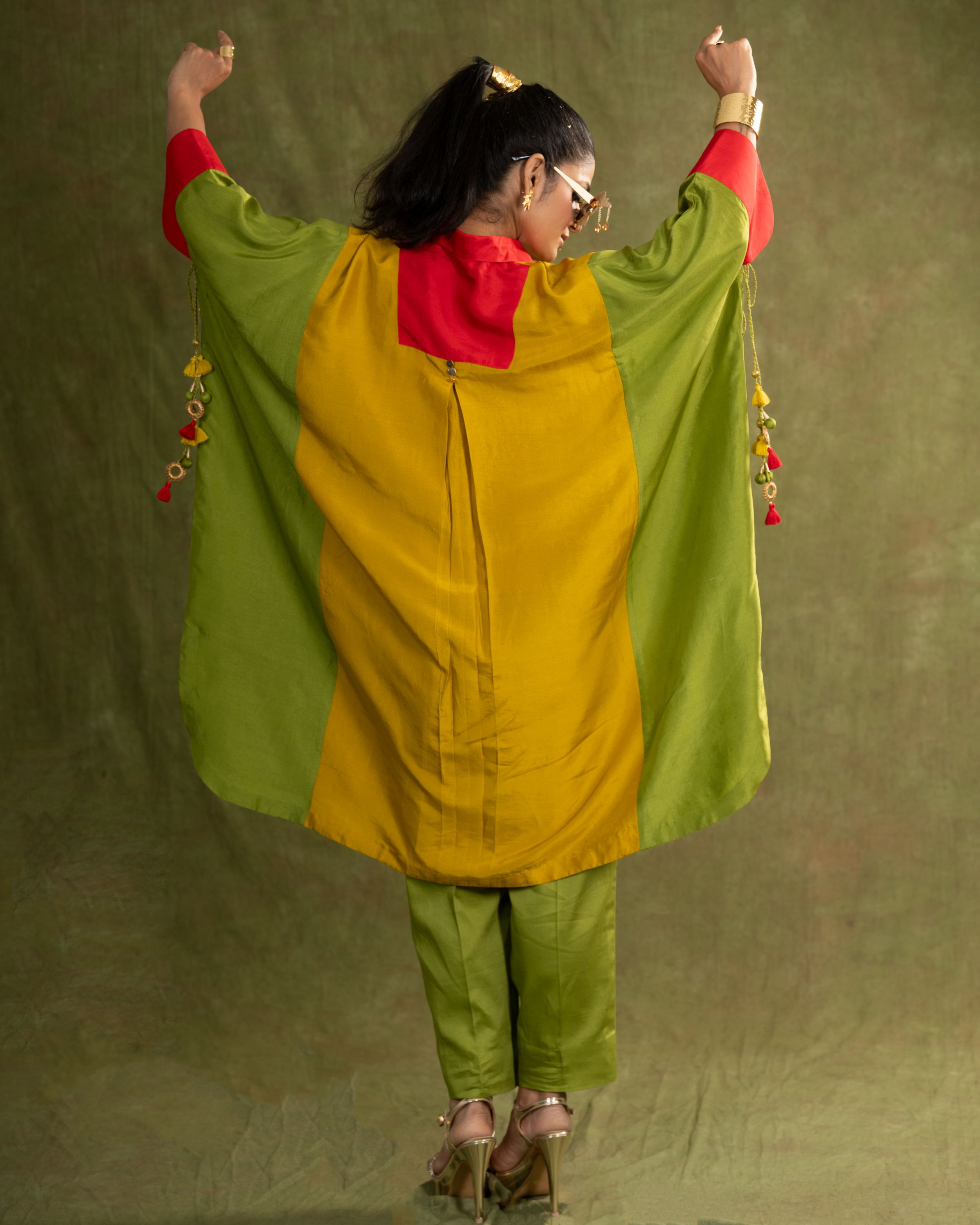 ORABELLA SET(MUSTARD/OLIVE)